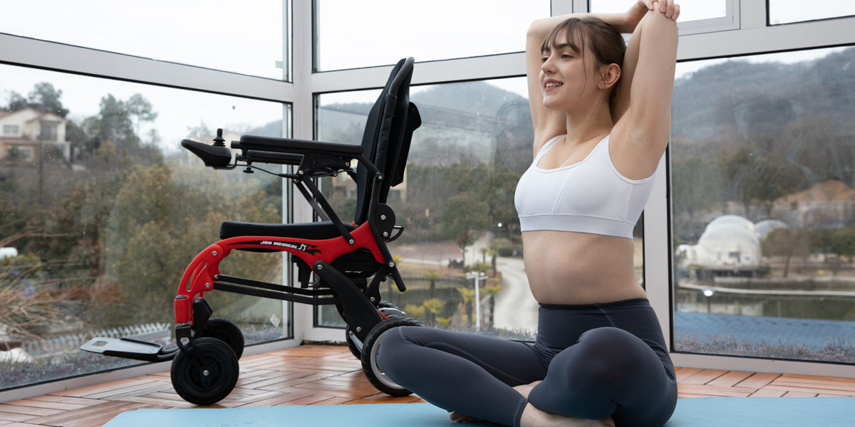 JBH Электрическая инвалидная коляска углеродного волокна