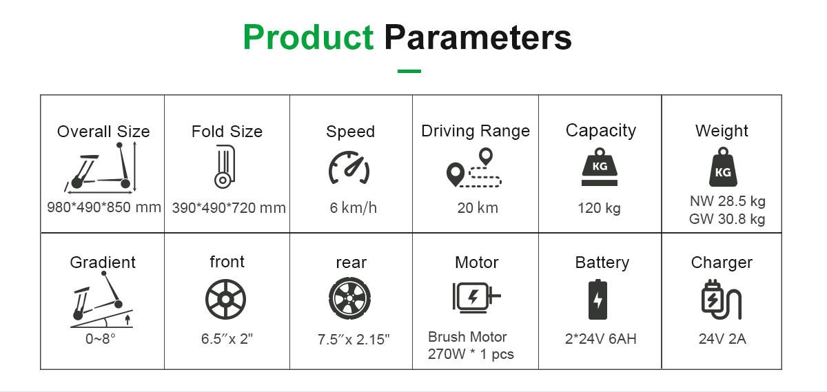 Мобильность Scooter FDB07 