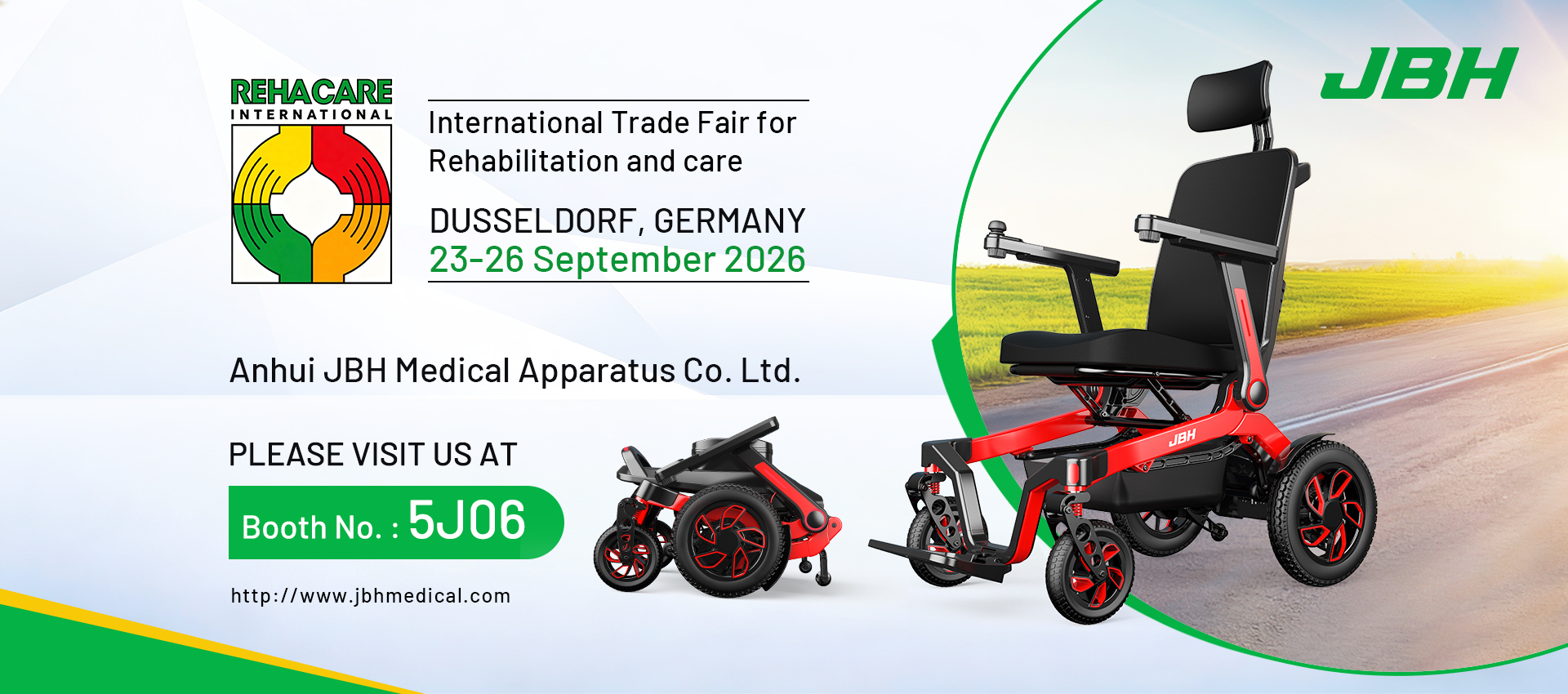 JBH Медицинская подготовка к выставке Rehacare в Германии в 2026 году